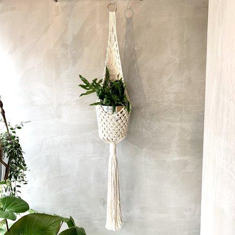 MACRAME HANGING BASKET マクラメ編みハンギングバスケット