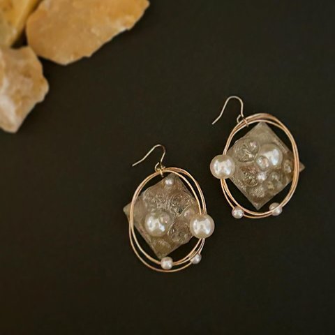 【#021】ピアス　ブライダルピアス　シンプルピアス　ウェディングピアス　ブライダルアクセサリー　ゴールドピアス　ゴールドアクセサリー　結婚式アクセサリー　結婚式ピアス　結婚式