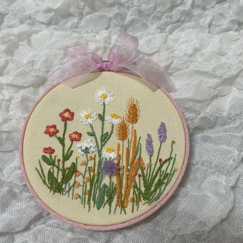 🌸野に咲くお花🌸ミニ刺繍額🌸Part1