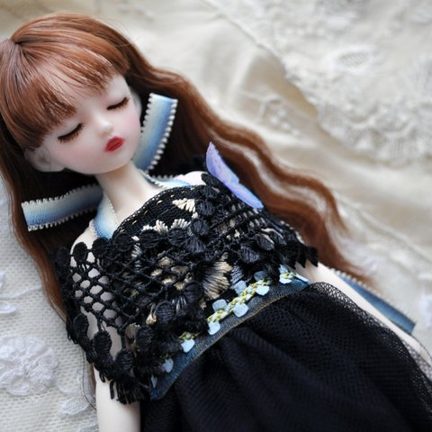 【SALE*10％OFF】1/6サイズドール用ショール：《Nocturne》