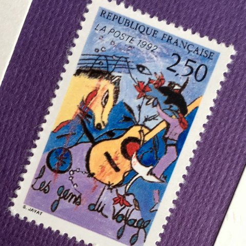 ちいさなartmuseum　france　stamp