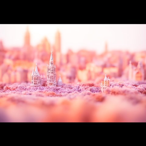 ポストカード　Miniature Fantastic Town ④