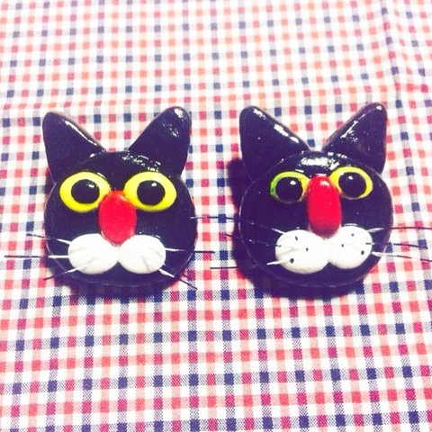  sale! 黒猫のブローチ