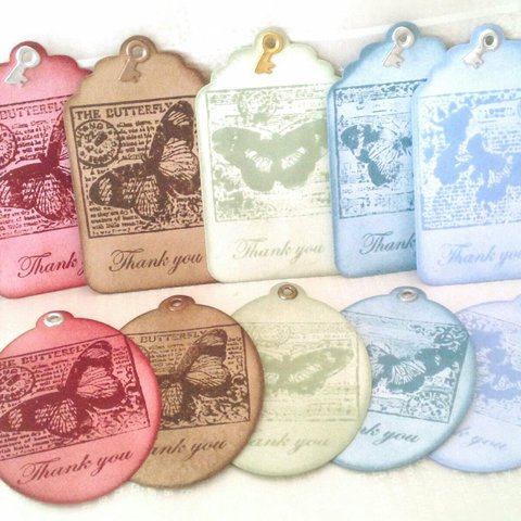 <再販>【送料無料】Tag Butterfly 10pcs.