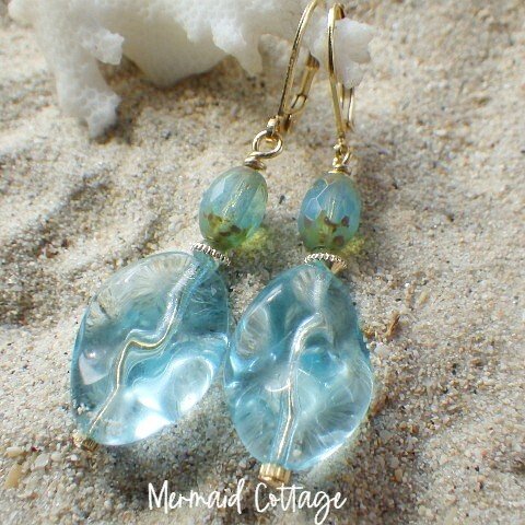 Mermaid's Perfume Bottle Earrings　C 人魚姫の香水瓶ピアス/イヤリング