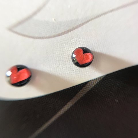 【3003】黒ハート 3mm 小さい ステンレス ピアス