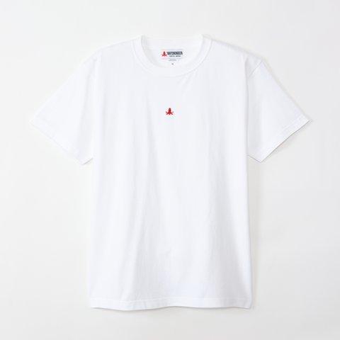 TWT-007ﾐﾆﾀｺ＋ｳｲﾅｰ7.4ozTシャツ(ホワイト)