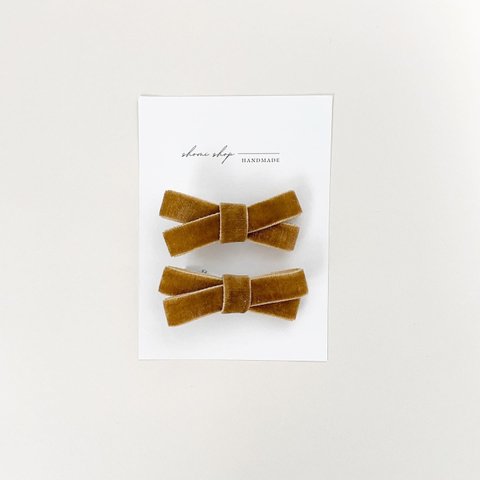 ［2Pset］"camel"Velvet ribbon