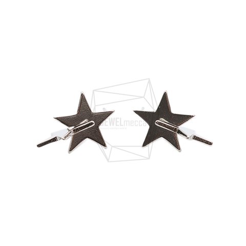 ERG-2005-R【2個入り】ダブルスターピアス,Double Star Earring Post