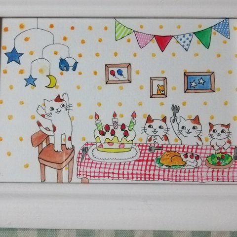 birthday  イラスト原画