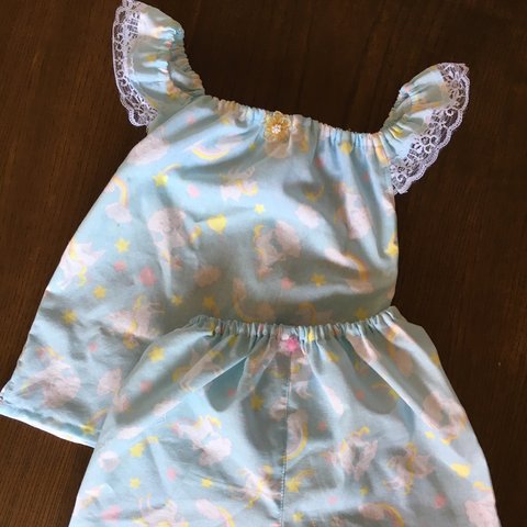 夏に涼しい！手拭いセットアップ 〜100㎝  ユニコーン🦄