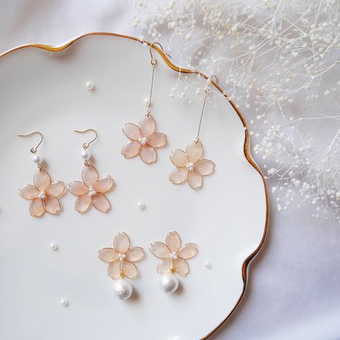 桜ピアス/イヤリング✿