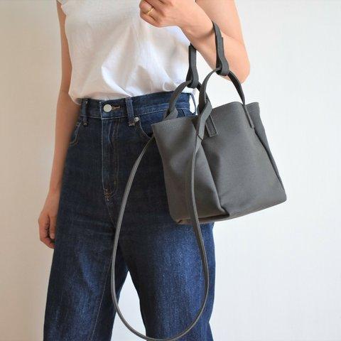 WALKING SHOULDER TOTE BAG （チャコール/グレー）