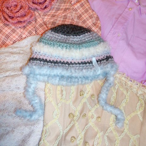mokomoko knit beanie✦✧