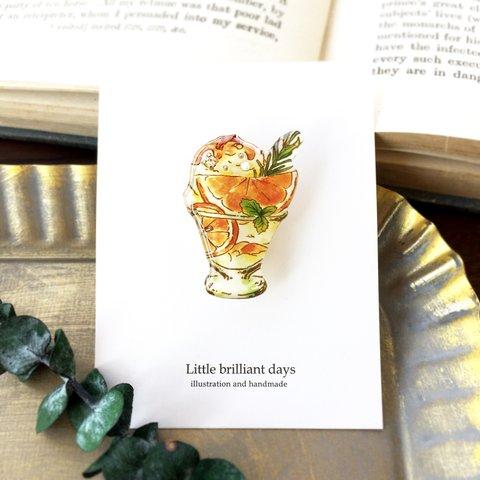 Orange Parfait brooch｜オレンジパフェブローチ