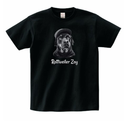 Rottweiler Zoy Tシャツ　黒