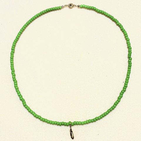beads necklace green