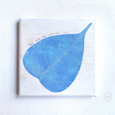 ブルー｜菩提樹の葉アート