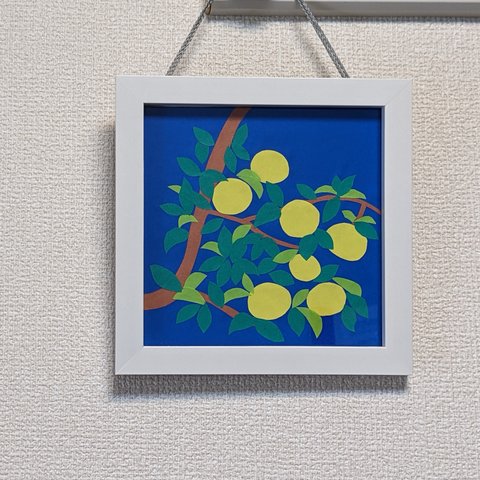 フォトフレーム&壁掛け　夏みかんの木（黄色） 