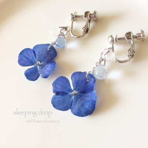 hydrangea drop earring