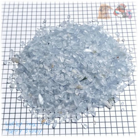 🌟 小 セレスタイト さざれ石 タンブル マダガスカル産 100ｇ 天青石 Celestite ♪