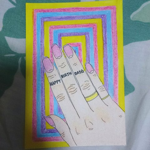 birthday♡card hand