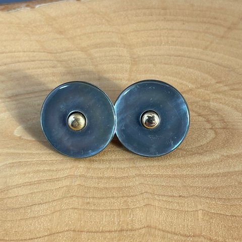 15mm(2個入)  シンプルな貝ボタン