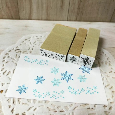 セットはんこ（雪の結晶）