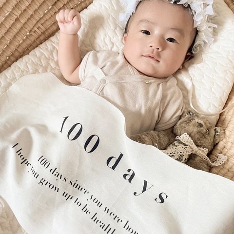 100日 ｜ 100days ｜百日祝 タペストリー