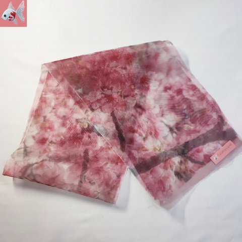 ◆桜のオーガンジー半襟①