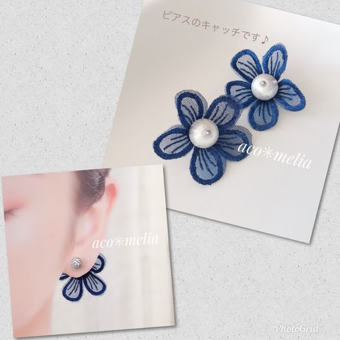 NV ＊flower earring back＊ピアスキャッチ単品