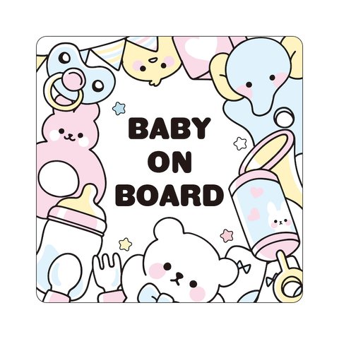 マグネット 赤ちゃんが乗っています baby on board mag2