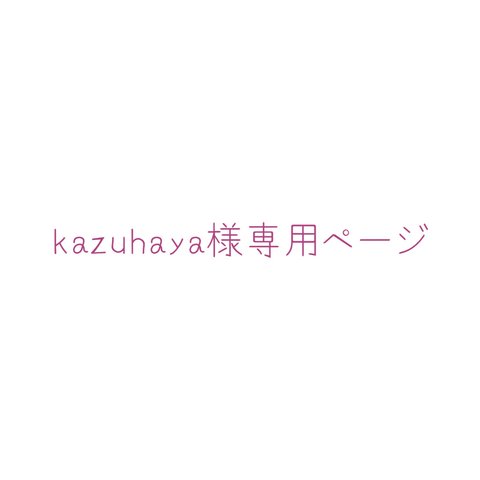 kazuhaya様専用ページ