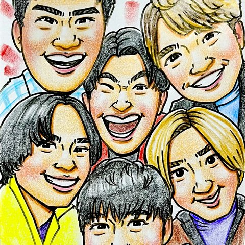 似顔絵　誕生日プレゼント　記念　御祝　還暦　プレゼントに