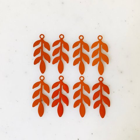 Orange Leaves Pendant Tops