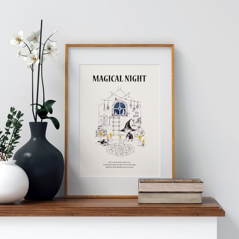 【A4サイズ】ポスター “MAGICAL NIGHT” +設定画