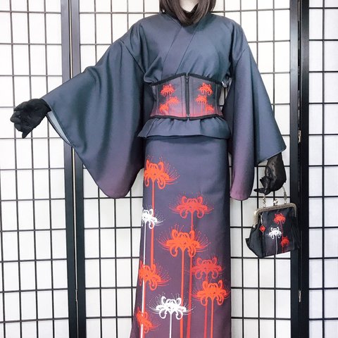 彼岸花セパレート浴衣(9/30まで受注製作販売)