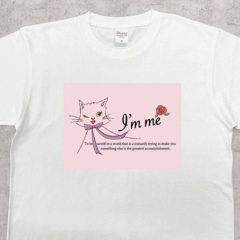 I'm me　猫Tシャツ