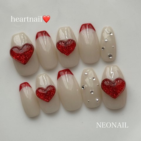 ネイルチップ　ネイル　クリスマスネイル　NEONAIL