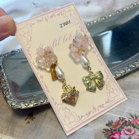 プラスワンキャンペーン🎀桜のピアス