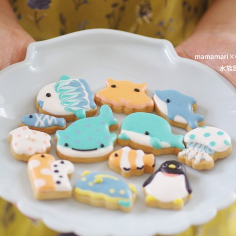 水族館シリーズ　Tibi Ａ・Ｂセットのクッキー型　～海のゆかいな仲間たち〜