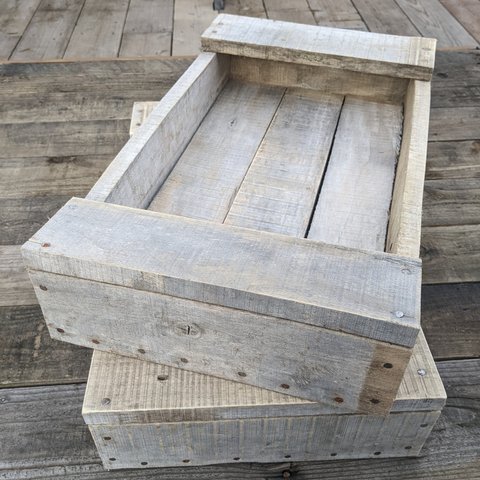 古材ウッドボックス　木箱　ヴィンテージ　アンティーク