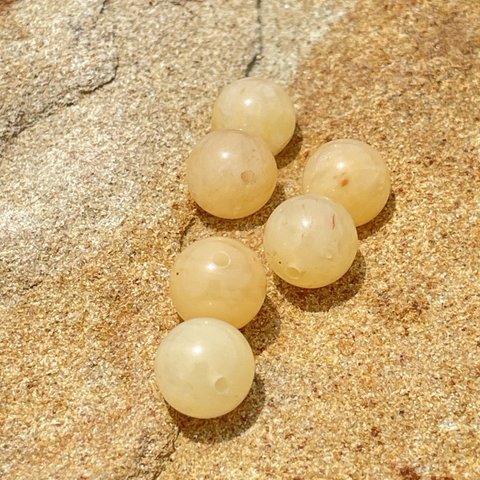 8mm 一粒売り Satyaloka Yellow Azeztulite™ Super-Activated Single Round Beads HEAVEN&EARTH 