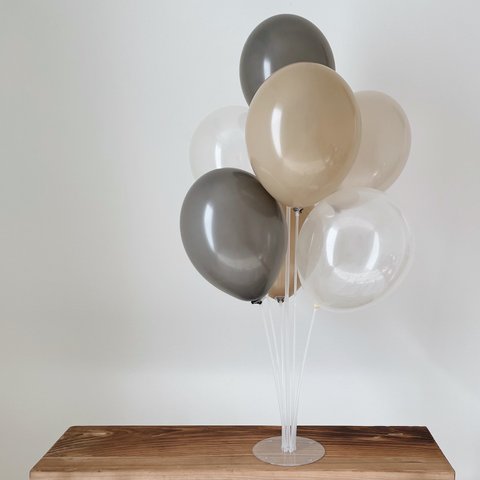［ Balloon ］グレイッシュアソート（7個𝗌𝖾𝗍） |  誕生日 | おうちスタジオ | バルーン | 風船
