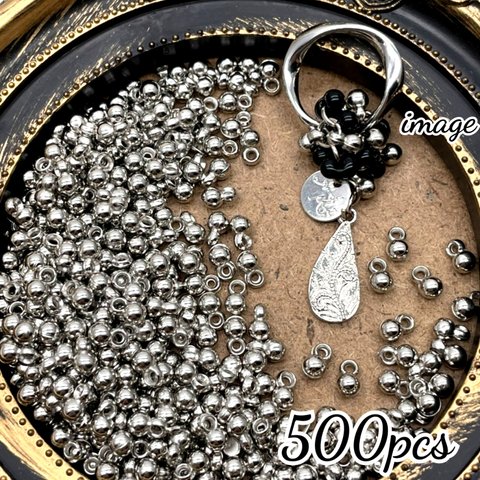 【acrc6327chmm】4mm size【約500個程】petit ccb ball charm　　　ミニ・プチ・ボールチャーム・CCB・つぶつぶ・軽量