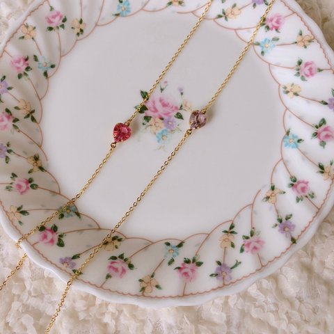 heart bijou  necklace 