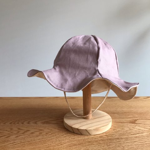 フレンチオックスのチューリップハット（モーヴ）/キッズ・ベビー用帽子