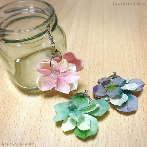 ❀お花のフープピアス