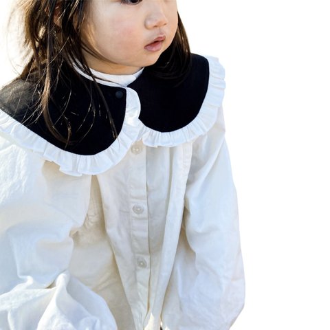 【90-110size】KIDS COLLAR/付け襟 フリル