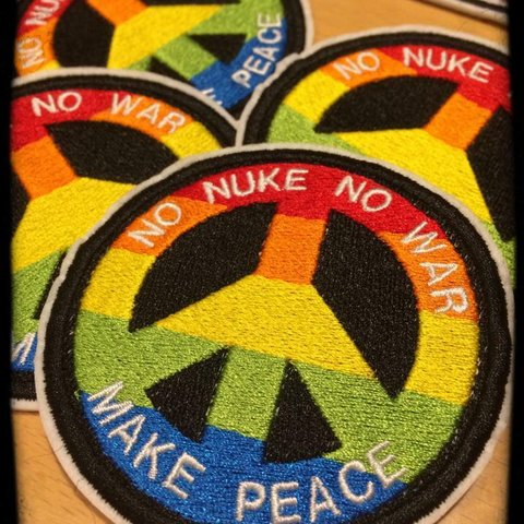 no nuke no war make peace ワッペン